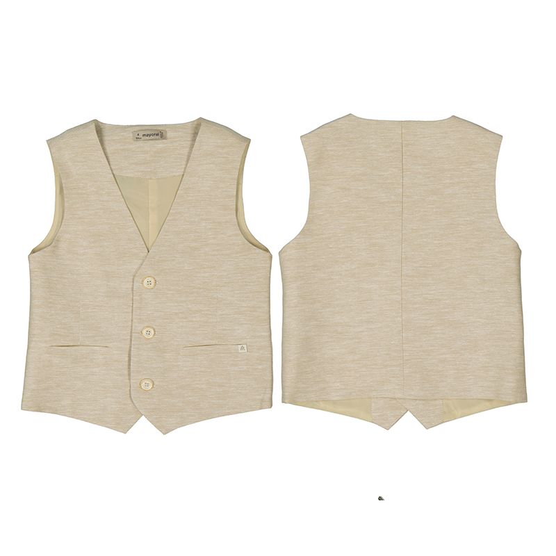 Vest i linblanding sand