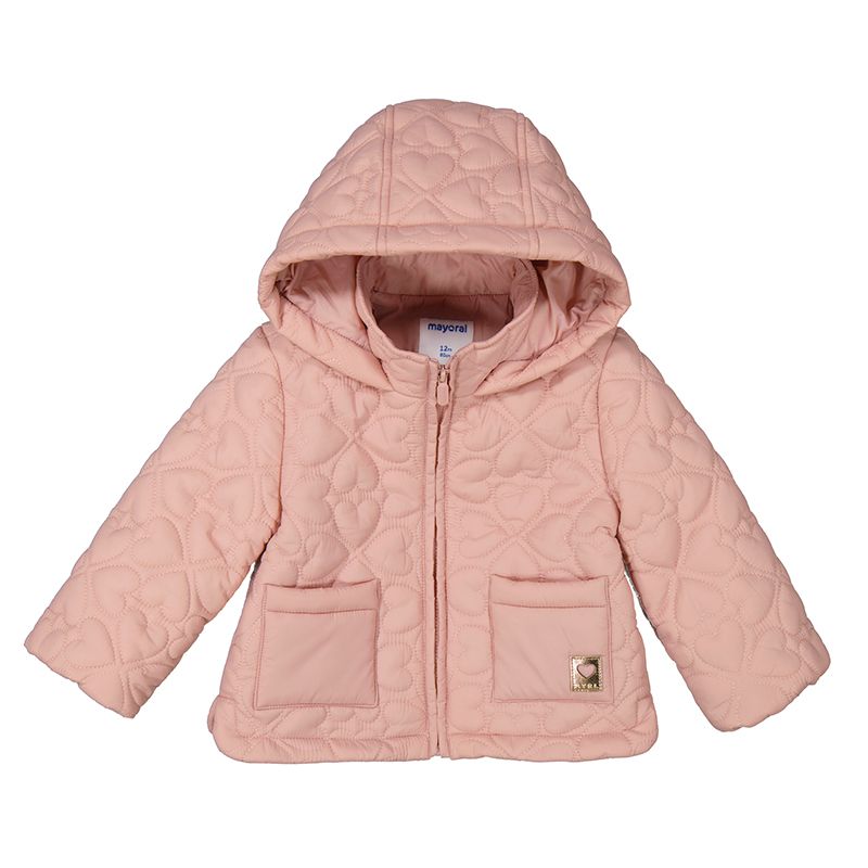Vattert jakke rosa
