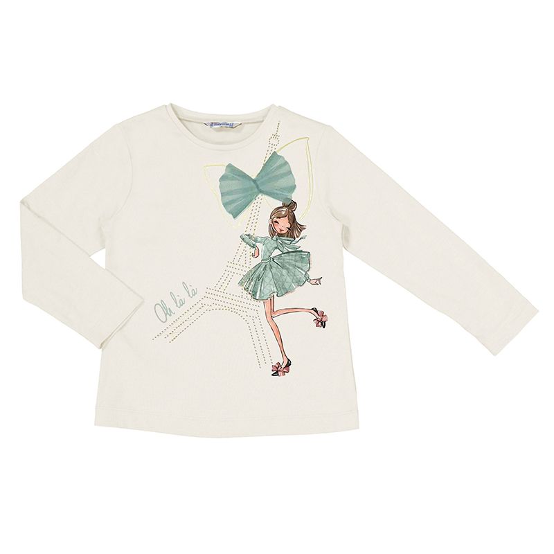 Genser med print Paris 