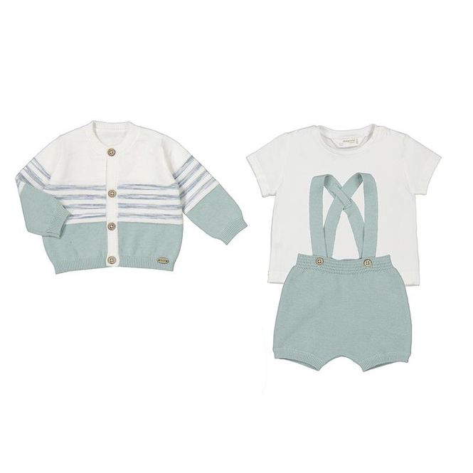 Hovedbilde Tre-delt strikket sett mint