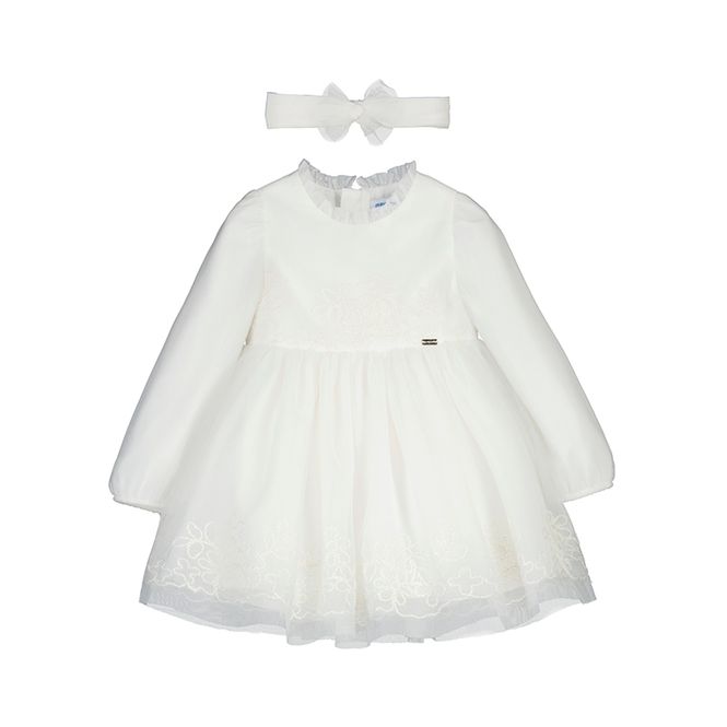 Hovedbilde Tyllkjole med broderi