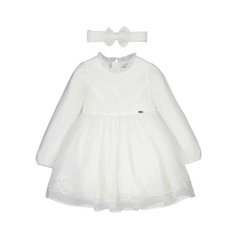 Tyllkjole med broderi