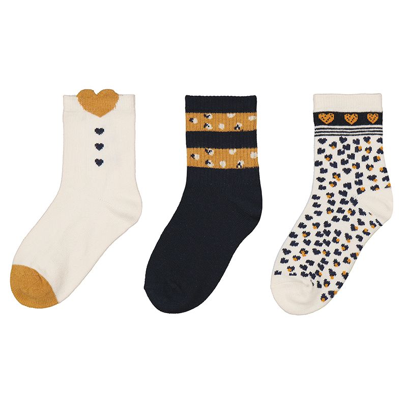 Set of 3 Heart Socks