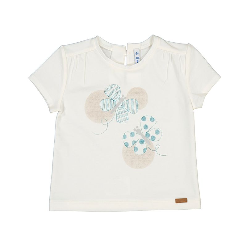 T-skjorte med sommerfuglprint