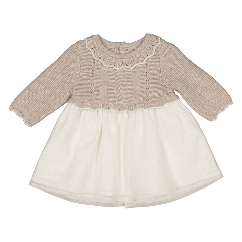 Organza kjole valnøtt